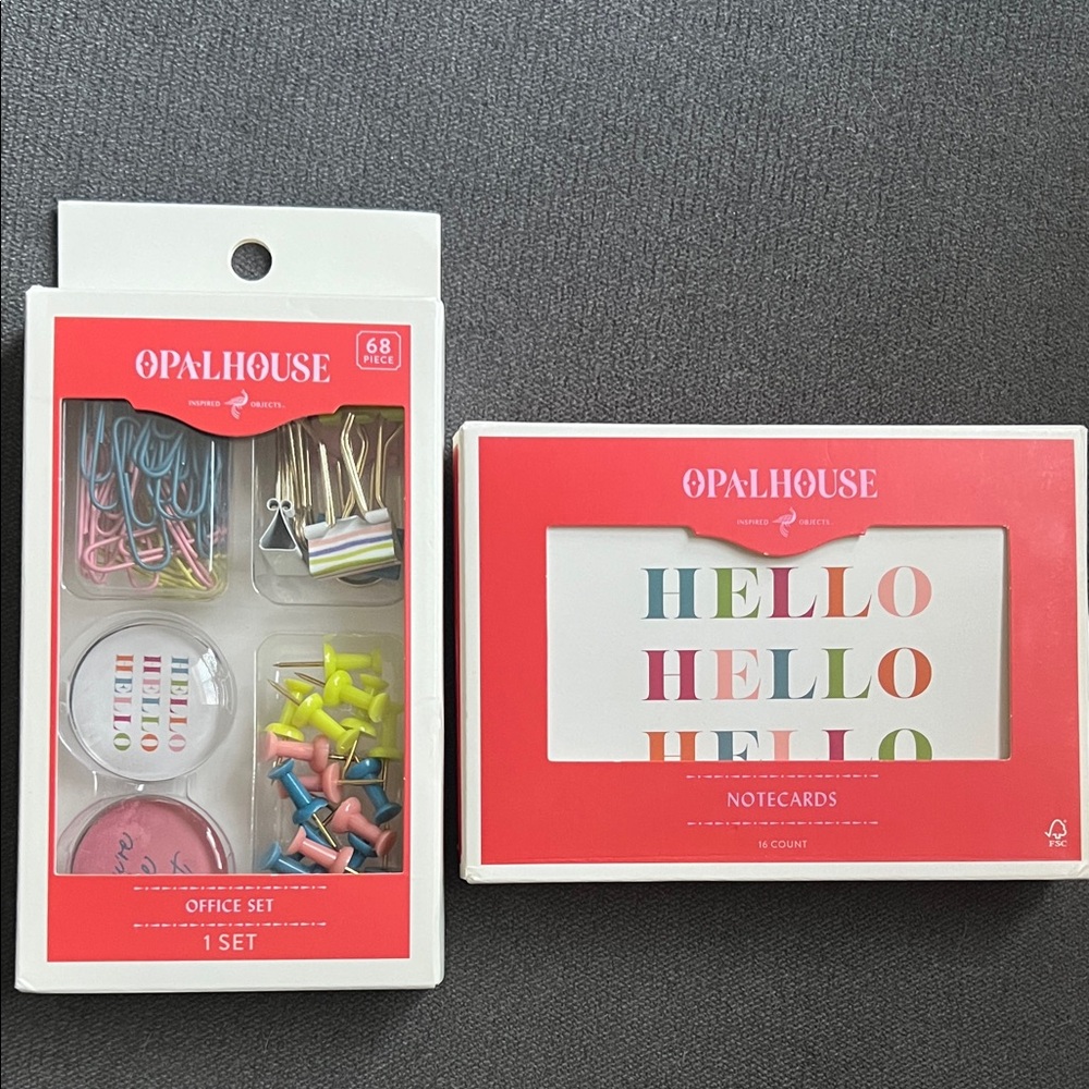 Opalhouse office set and notecards